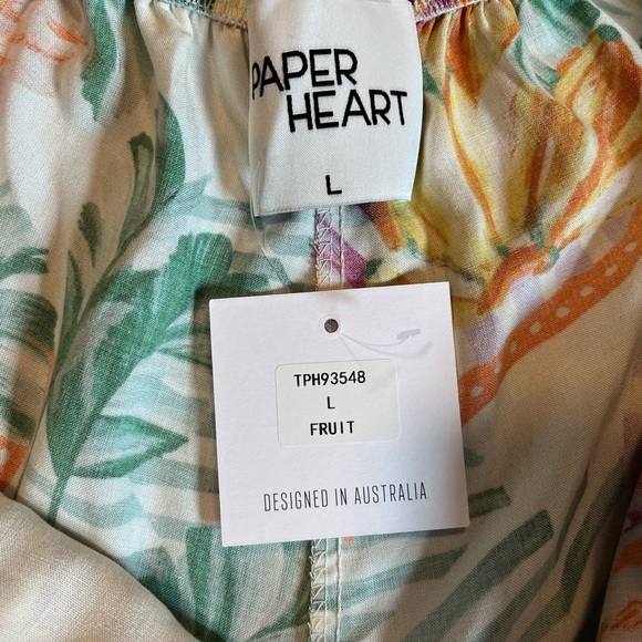 NWT Paper Heart Anthropologie Tie-Back Dress Size L - Picture 7 of 11